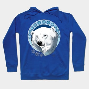 Polar Bear Snowflakes Hoodie